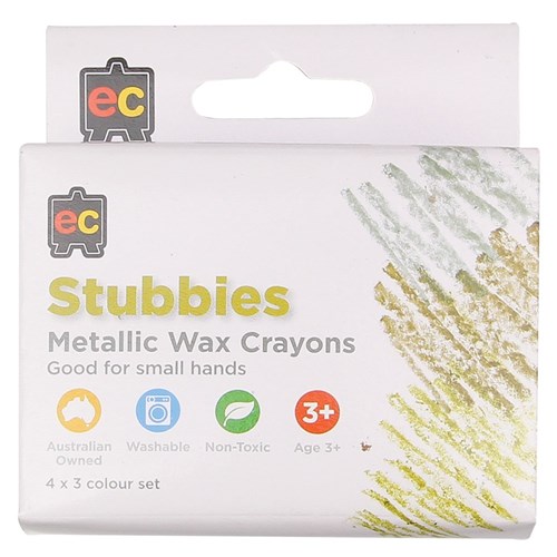 Crayons EC Stubby Metallic Pk of 12